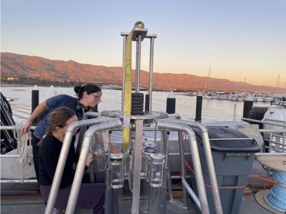 Marine sediment corer used for collecting foraminifera samples